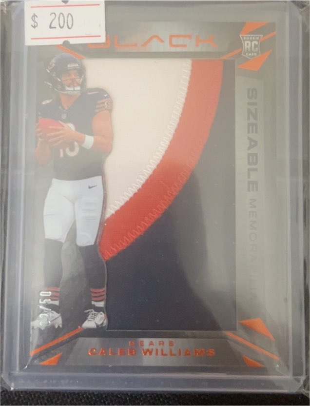2024 Panini Black Sizeable Rookie Memorabilia #SR-CW Caleb Williams — front