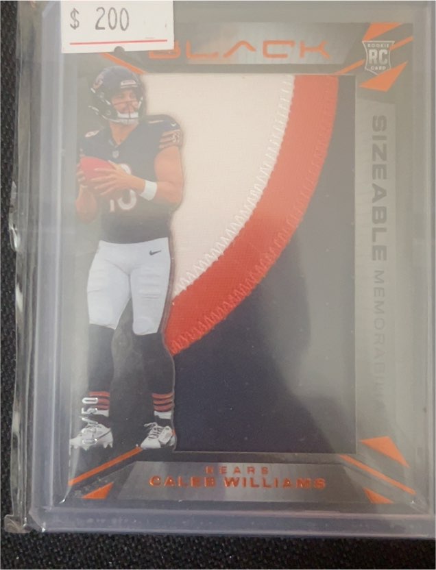 2024 Panini Black Sizeable Memorabilia #SR-CW Caleb Williams — front