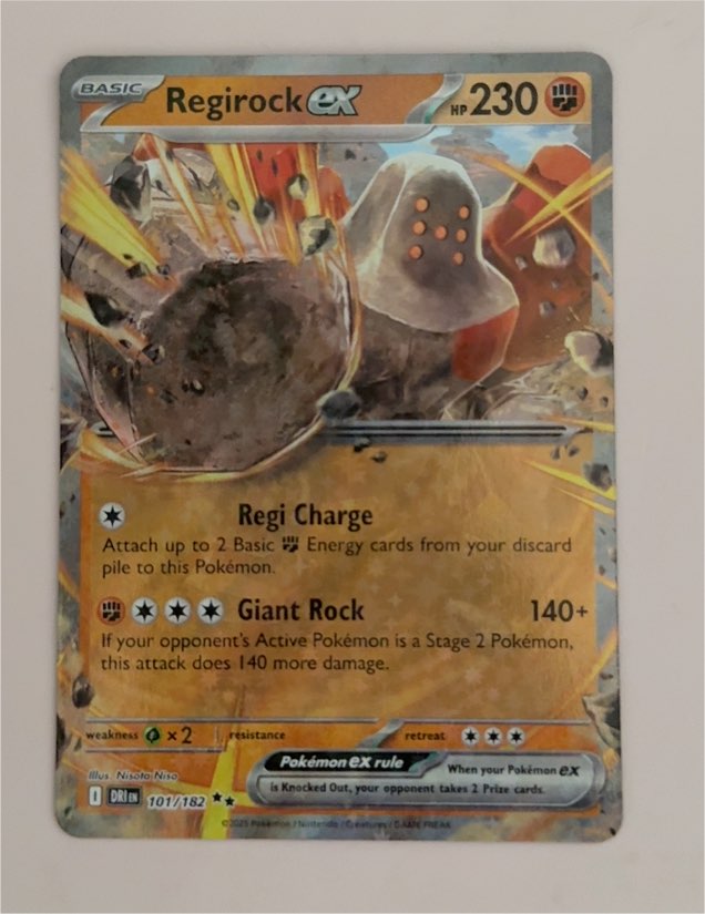 2025 Pokémon Scarlet & Violet Destined Rivals #101 Regirock ex — front