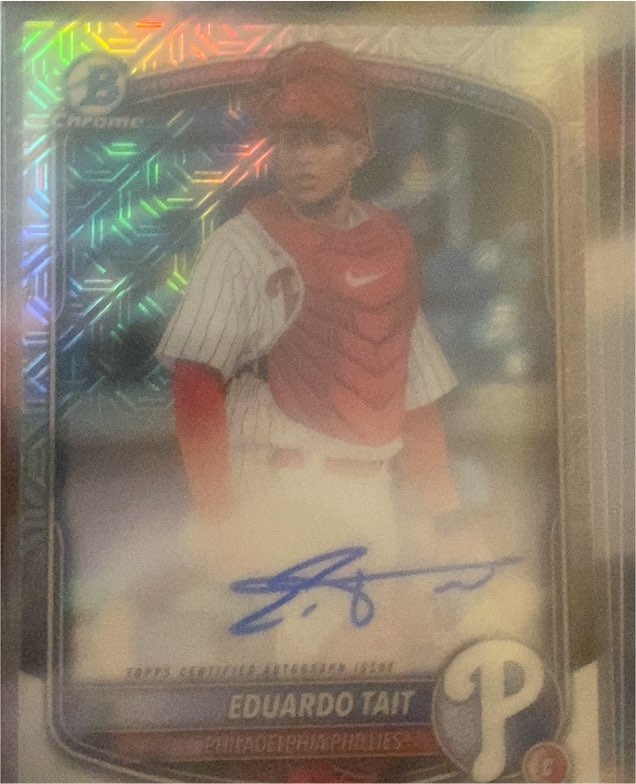 2025 Bowman Chrome #BMA-ET Eduardo Tait — front