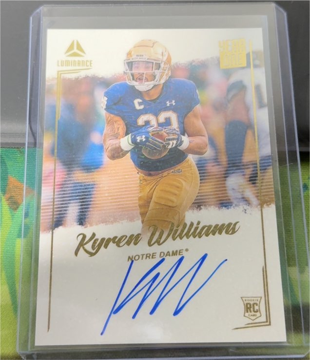 2022 Panini Luminance Year One Signatures #YSR-KWI Kyren Williams — front