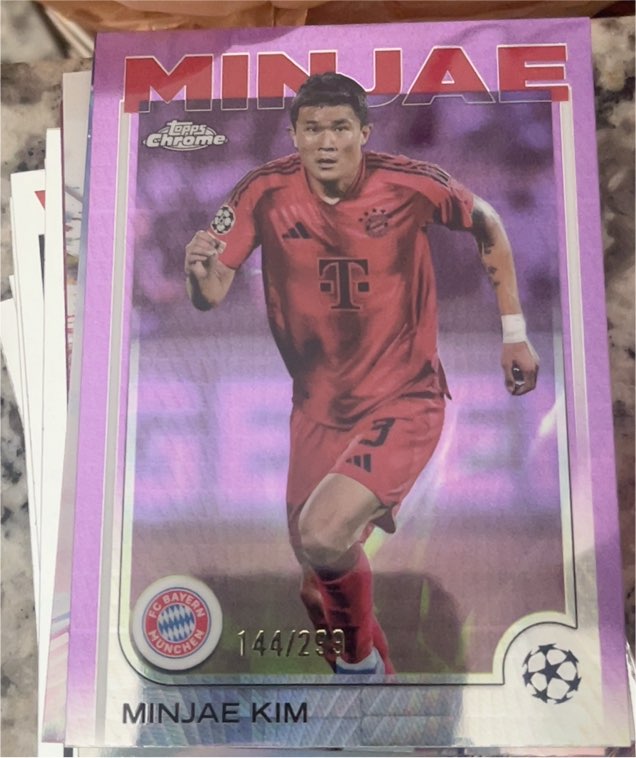 2024-25 Topps Chrome UEFA Club #55 Minjae Kim — front