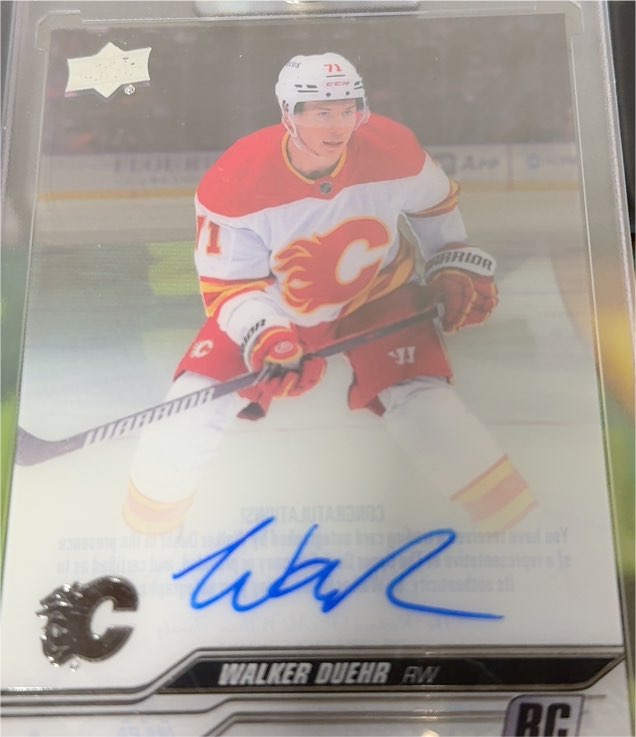 2023-24 Upper Deck Clear Cut #CCWD Walker Duehr — front