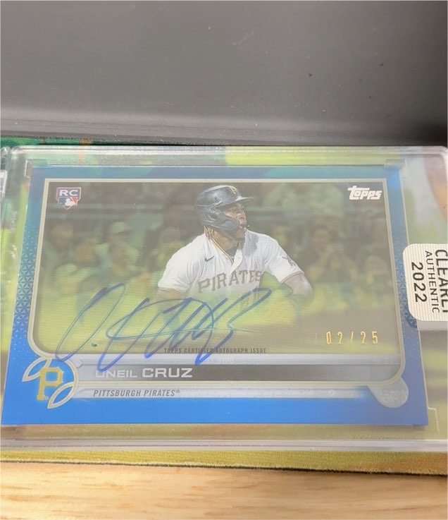 2022 Topps Clearly Authentic #CAA-OC Oneil Cruz — front