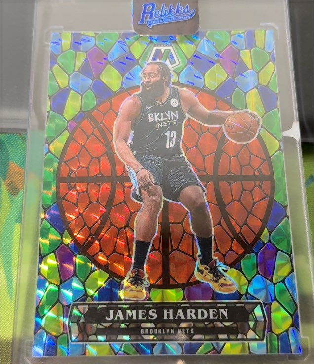 2020-21 Panini Mosaic Stained Glass #8 James Harden — front