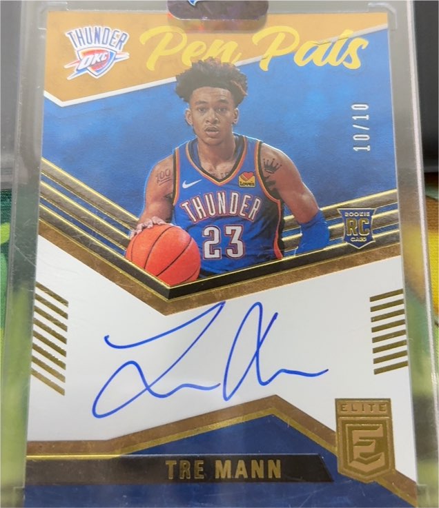 2021-22 Panini Donruss Elite Pen Pals #Tre Mann — front