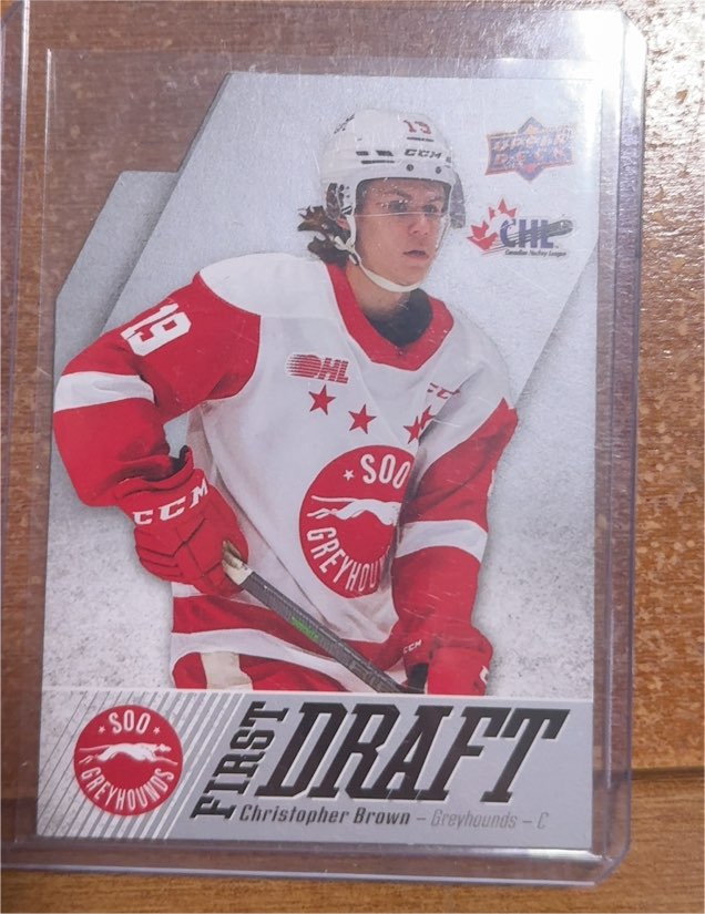 2022-23 Upper Deck CHL First Draft #FD-9 Christopher Brown — front