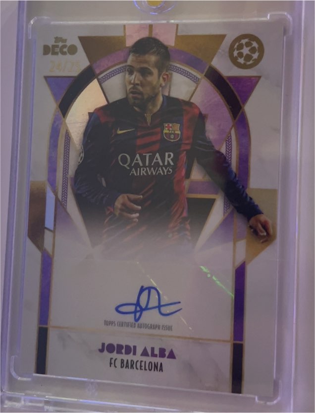2024-25 Topps Deco UEFA Club Competitions #24 Jordi Alba — front