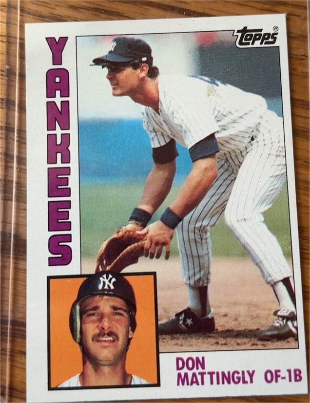 1984 Topps #8 Don Mattingly Rookie Card — front