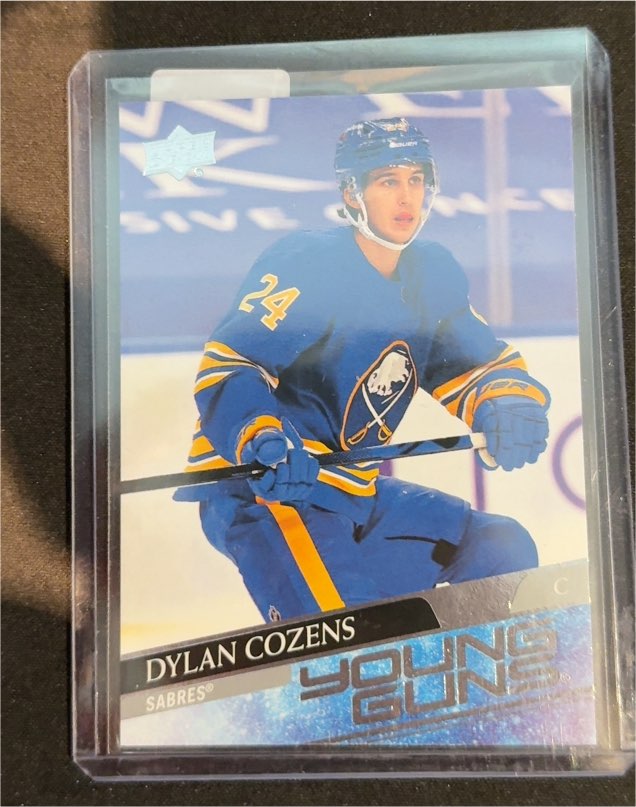 2020-21 Upper Deck #495 Dylan Cozens Young Guns — front