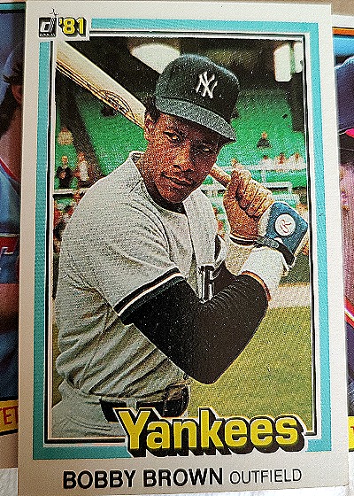 1981 Donruss #469 Bobby Brown — front