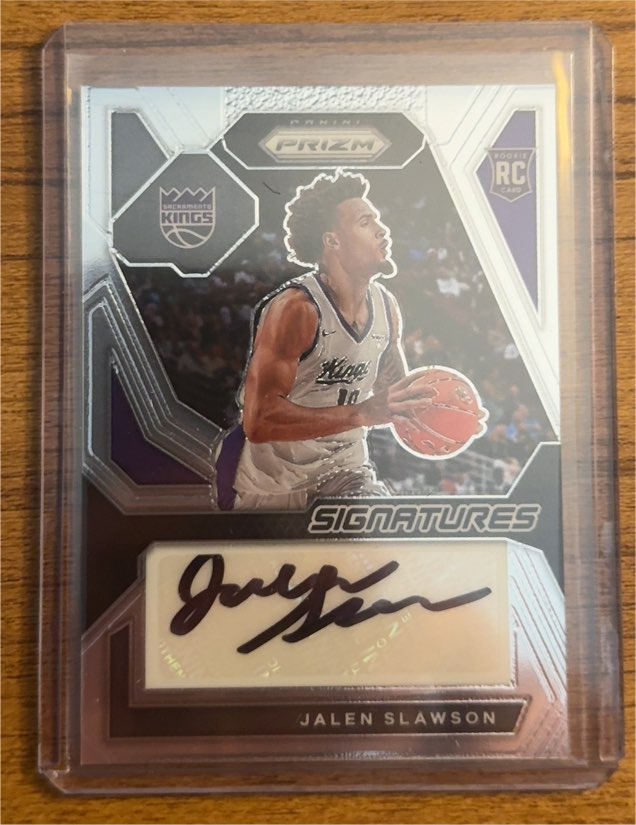 2023-24 Panini Prizm Rookie Signatures #RSI-SLW Jalen Slawson — front