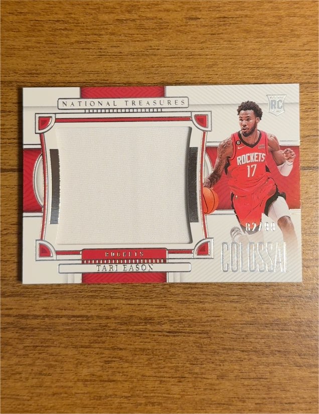 2022-23 Panini National Treasures Colossal Patch Tari Eason — front