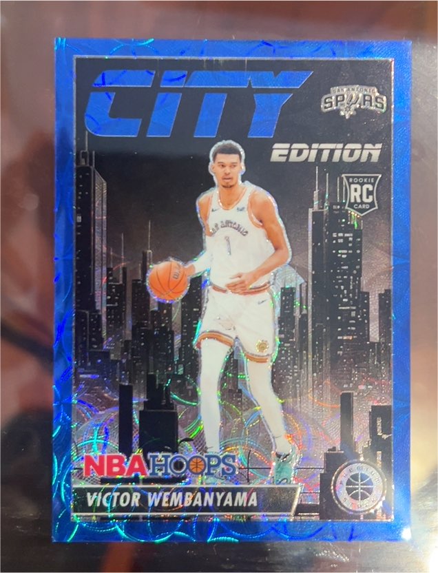 2023-24 Panini NBA Hoops Premium Stock City Edition #25 Victor Wembanyama — front