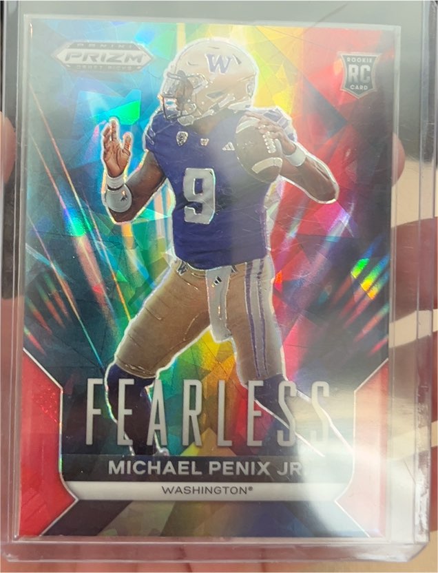2024 Panini Prizm Draft Picks #F-MPJ Michael Penix Jr. Fearless — front