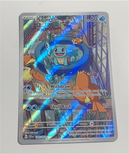 2024 Pokémon SV07 Stellar Crown #148/142 Squirtle — front