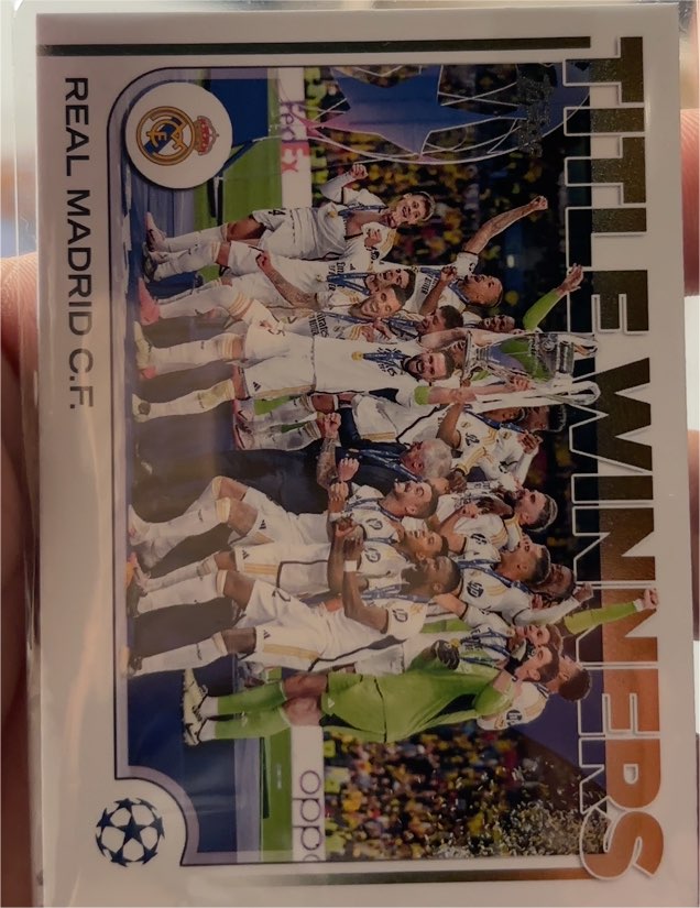 2024-25 Topps UEFA Club Competitions #15 Real Madrid C.F. — front