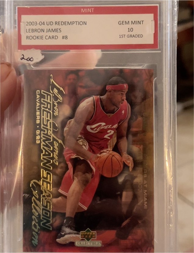 2003-04 Upper Deck Redemption #8 LeBron James Rookie Card — front