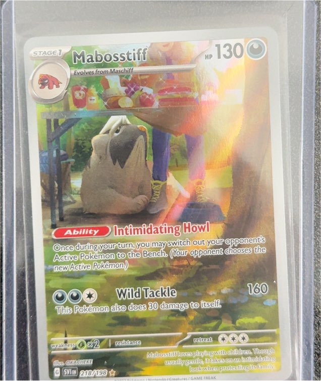 2023 Pokémon Scarlet & Violet #218 Mabosstiff Illustration Rare — front