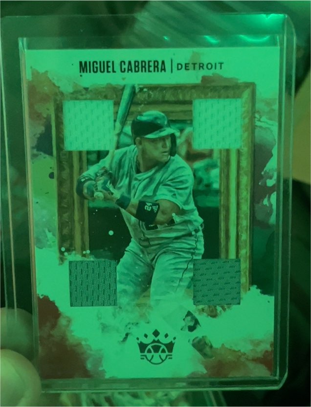 2020 Panini Diamond Kings Quad Jersey Miguel Cabrera — front