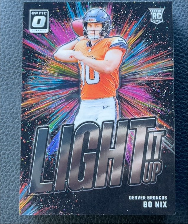 2024 Panini Donruss Optic #6 Bo Nix Light It Up Rookie — front