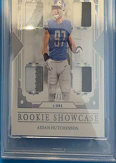 2022 Panini Flawless Rookie Showcase #TS-AH Aidan Hutchinson — front