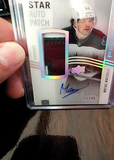 2020-21 Upper Deck SP Authentic Star Auto Patch #SPS-MC Miles McCollum — front