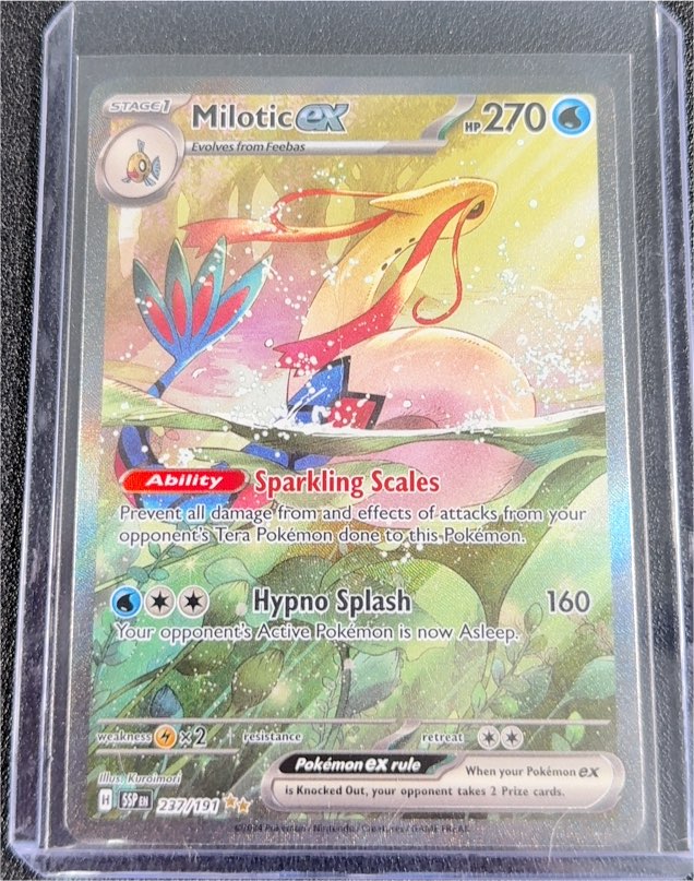 2024 Pokémon Surging Sparks #237 Milotic ex — front