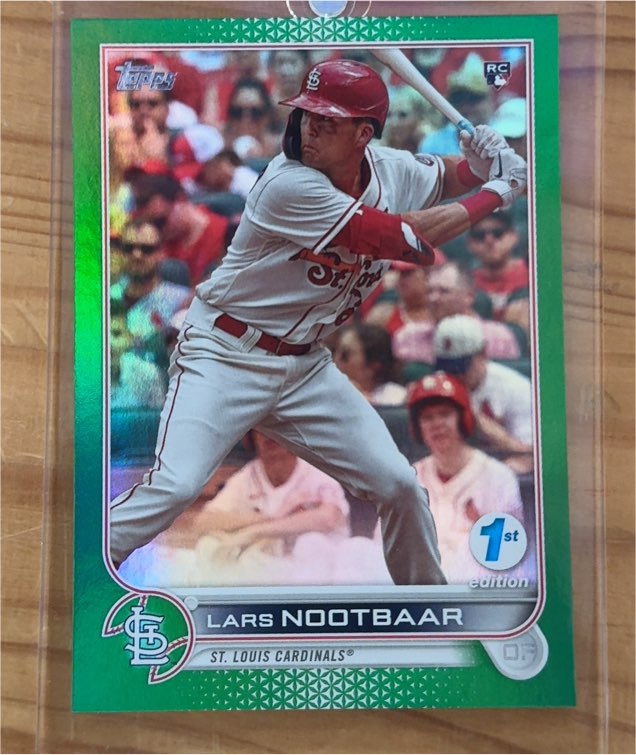 2022 Topps Series 1 1st Edition #58 Lars Nootbaar — front