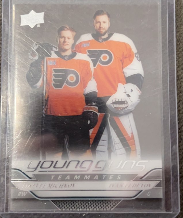 2024-25 Upper Deck Series 2 Young Guns Teammates #496 Matvei Michkov / Ivan Fedotov — front