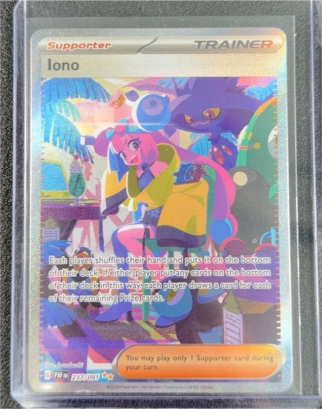 2024 Pokémon TCG Paldean Fates #237/091 Iono — front