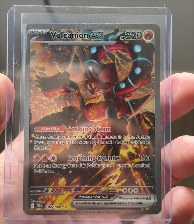 2025 Pokémon Journey Together #182 Volcanion ex — front