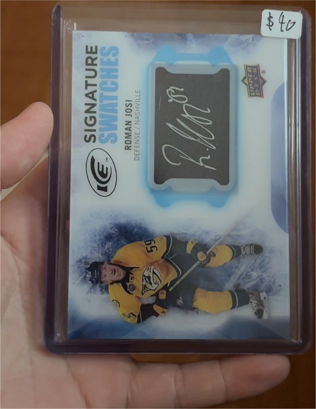 2016-17 Upper Deck Ice Signature Swatches #SS-RJ Roman Josi — front