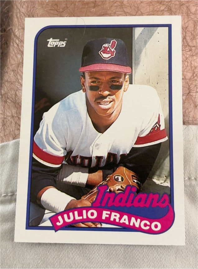 1989 Topps #55 Julio Franco — front