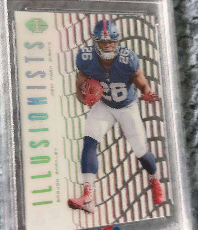 2018 Panini Illusions Illusionists #ILL-SB Saquon Barkley — front