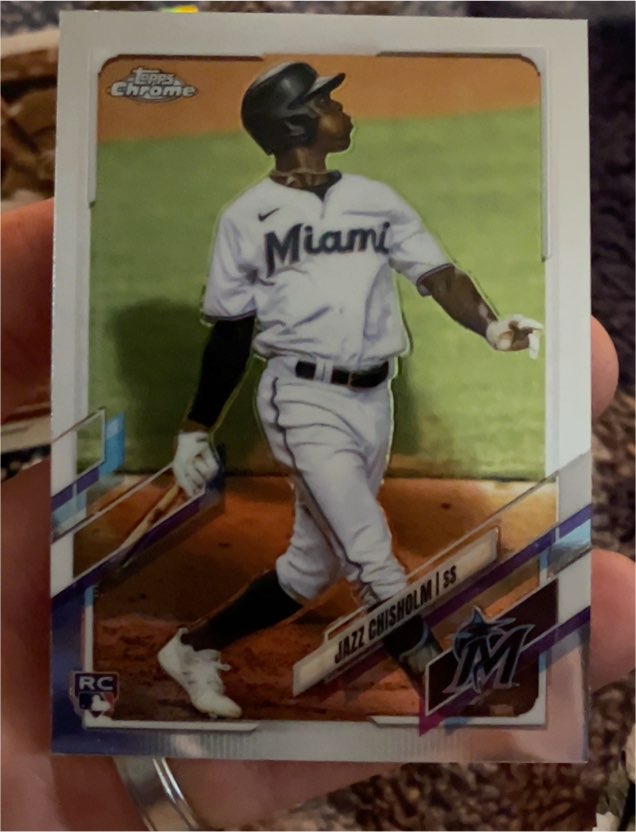 2021 Topps Chrome #144 Jazz Chisholm — front
