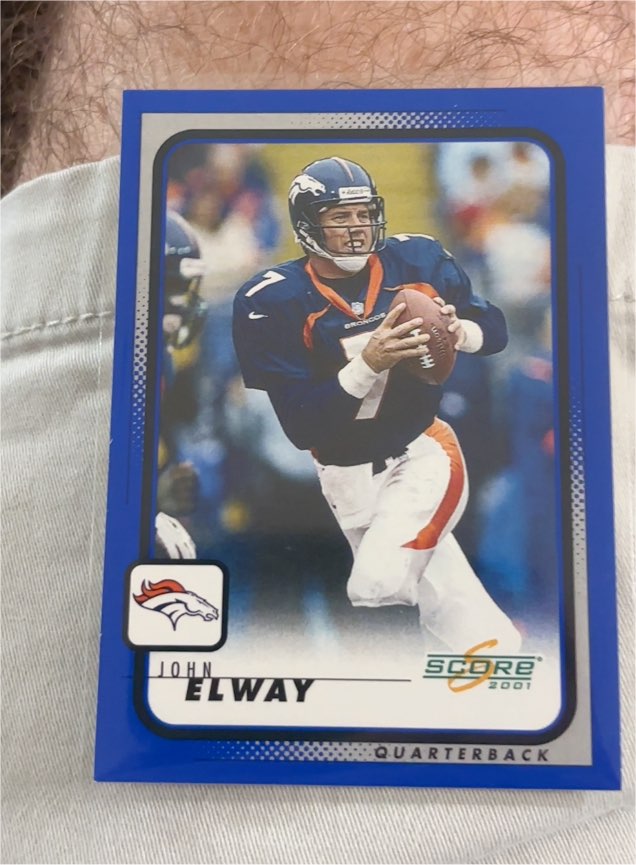 2001 Score #63 John Elway — front
