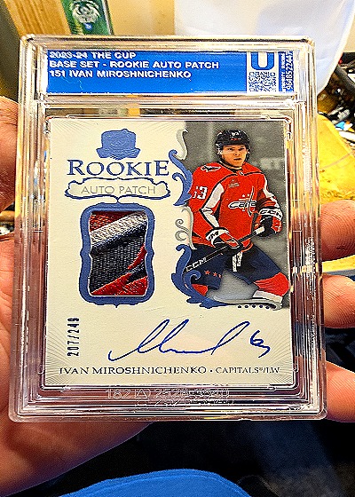 2023-24 Upper Deck The Cup #151 Ivan Miroshnichenko Rookie Auto Patch — front