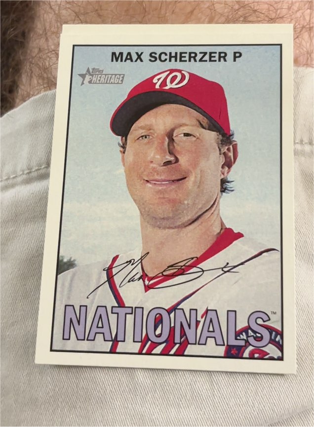 2016 Topps Heritage #459 Max Scherzer — front