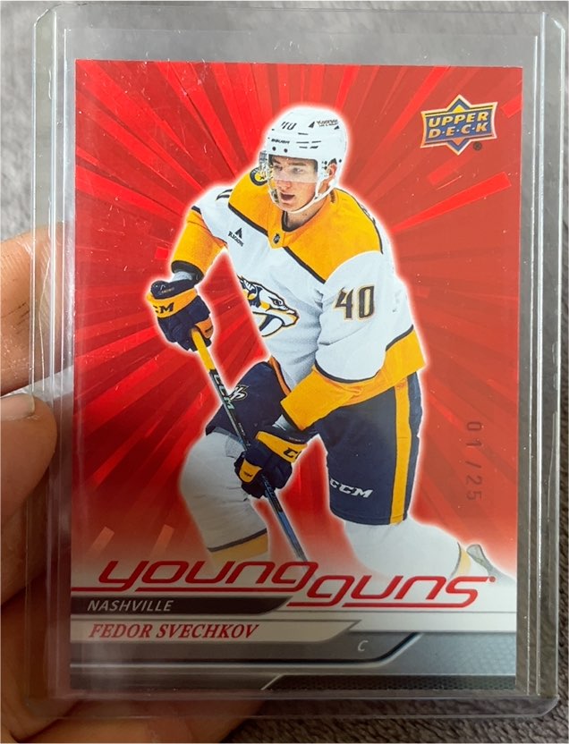 2024-25 Upper Deck Young Guns Outburst Red #40 Fedor Svechkov — front