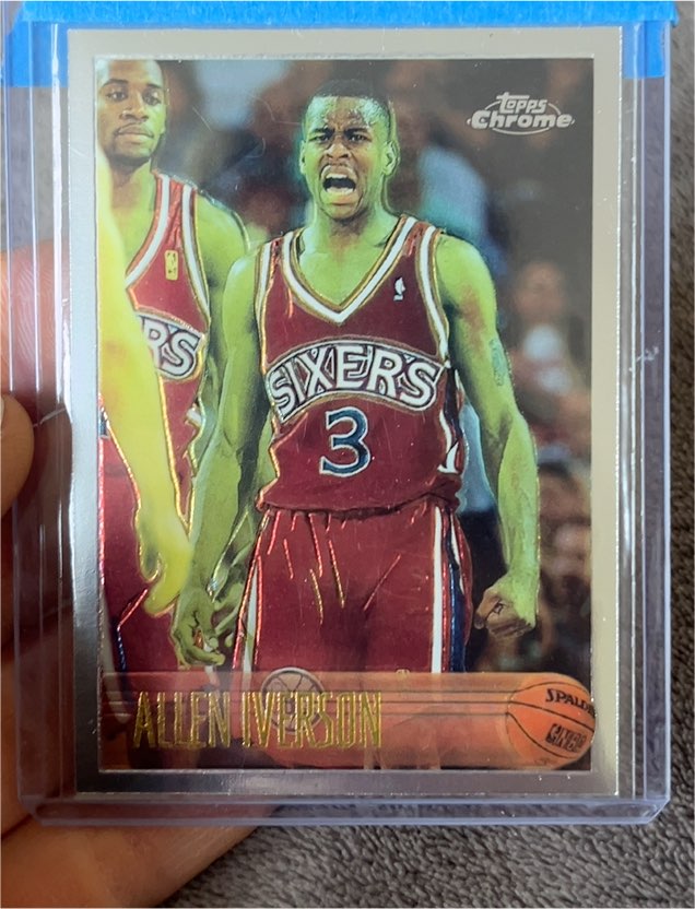 1996-97 Topps Chrome #171 Allen Iverson — front