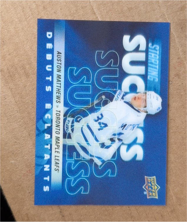 2024-25 Upper Deck Tim Hortons Starting Success #SS-1 Auston Matthews — front