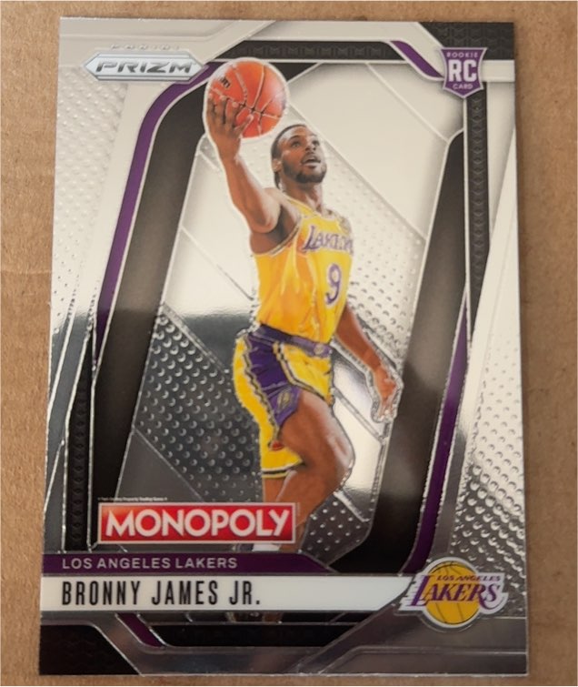 2024-25 Panini Prizm Monopoly #45 Bronny James Jr. — front