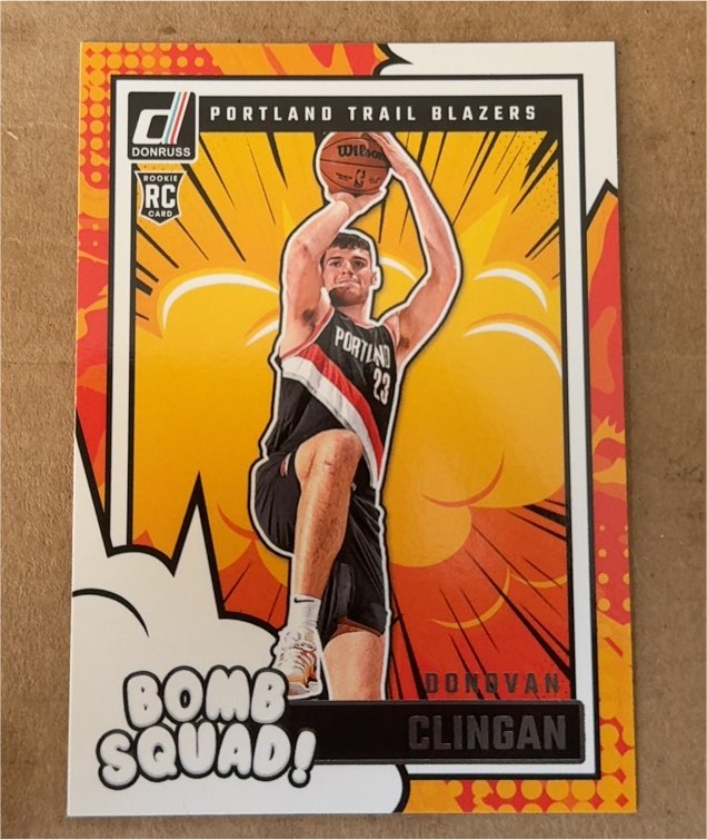 2024-25 Panini Donruss #8 Donovan Clingan Bomb Squad Rookie Card — front