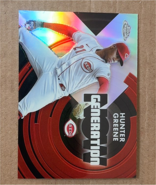 2022 Topps Chrome Update #GNC-21 Hunter Greene Generation Now — front