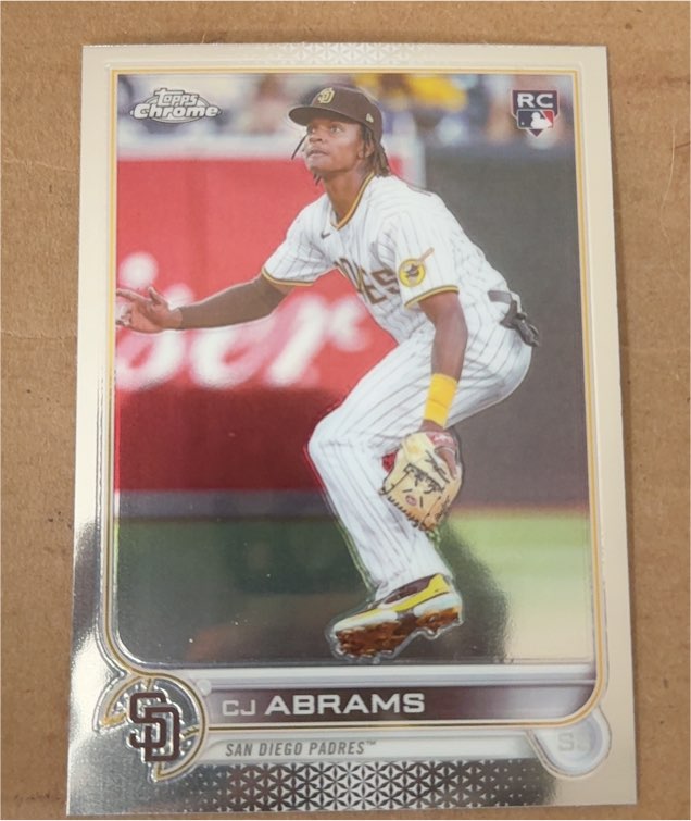 2022 Topps Chrome Update #USC3 CJ Abrams — front