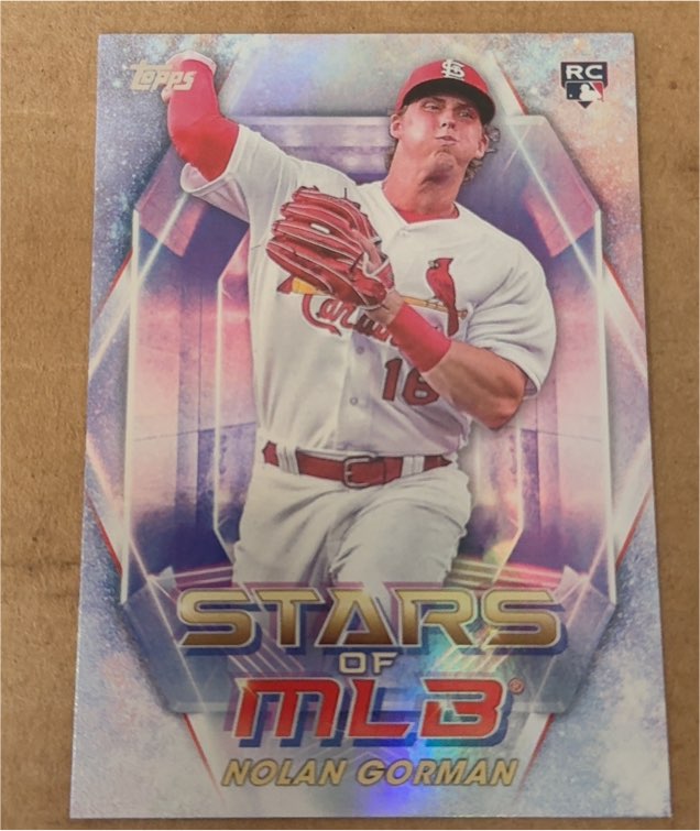 2023 Topps Stars of MLB #SMLB-23 Nolan Gorman — front
