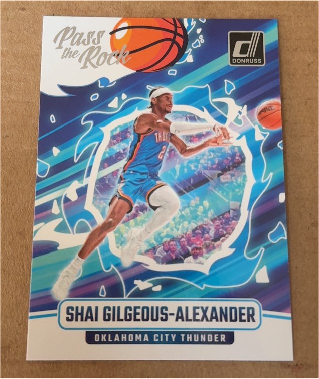 2024-25 Panini Donruss #7 Shai Gilgeous-Alexander Pass the Rock — front