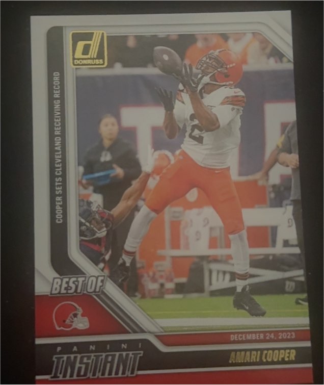 2024 Donruss #13 Amari Cooper Best of Panini Instant Browns — front
