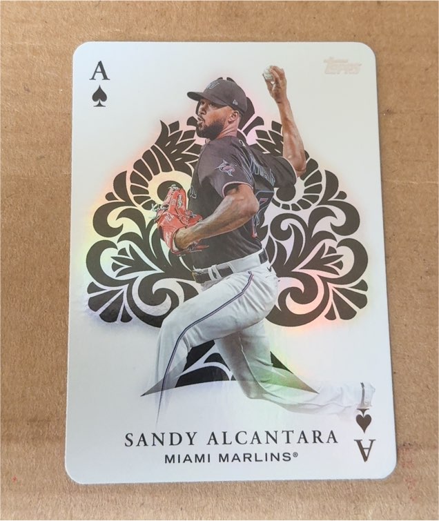 2023 Topps Series 1 #AA-17 Sandy Alcantara All Aces Insert — front